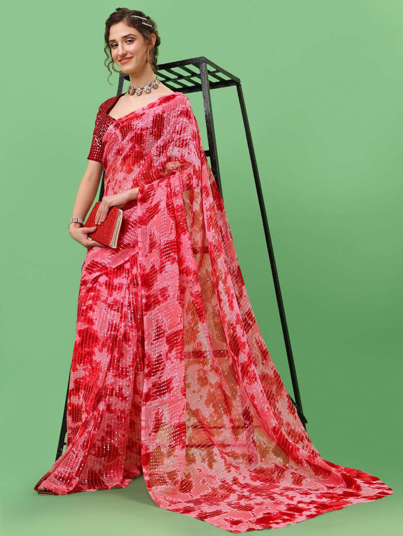 women's embroidered saree with blouse - 18743546 - Zoom Image - 0