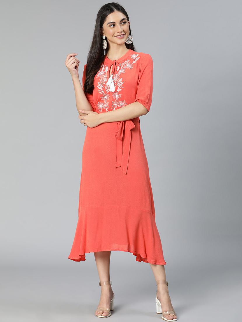 women's tiered dress knee length dress - 18743608 -  Zoom Image - 0