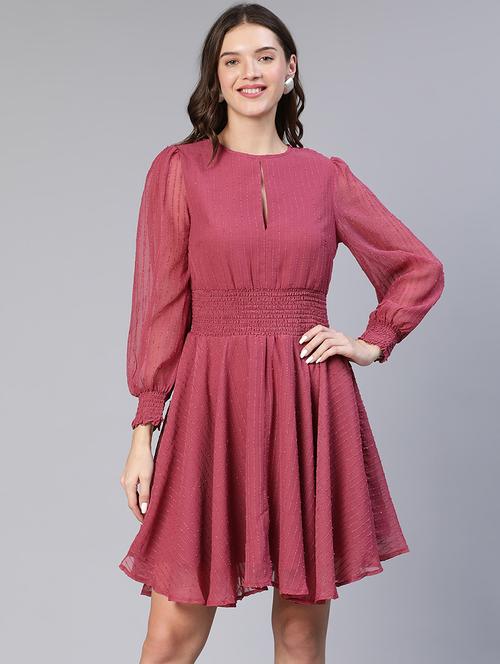 women's fit & flare striped dress - 18743612 - Standard Image - 0