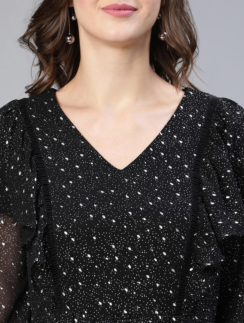 women's fit & flare printed dress - 18743624 - Standard Image - 5