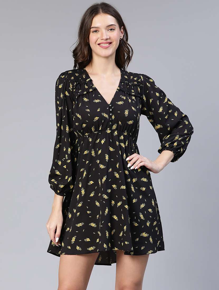 women's fit & flare floral dress - 18743630 -  Zoom Image - 0