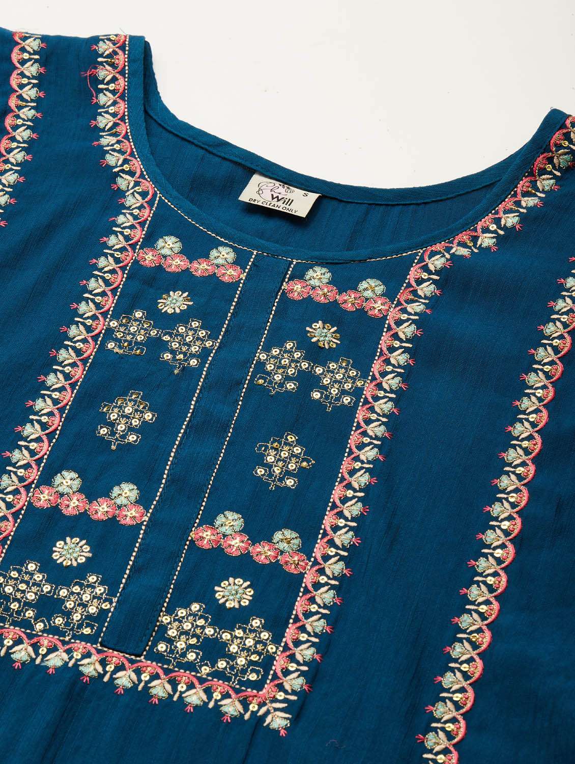 teal cotton kurta pant  set - 18743742 -  Standard Image - 5