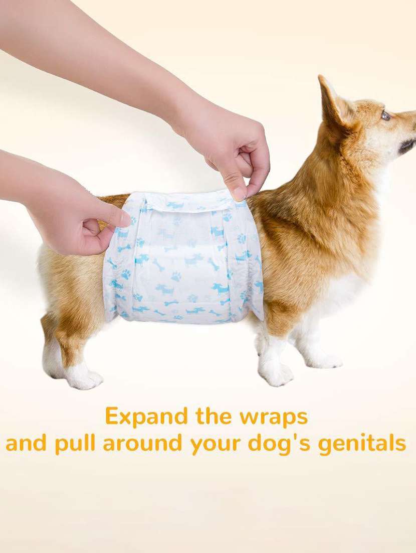 white cotton. fiber disposable pet diaper - 18748023 -  Standard Image - 3