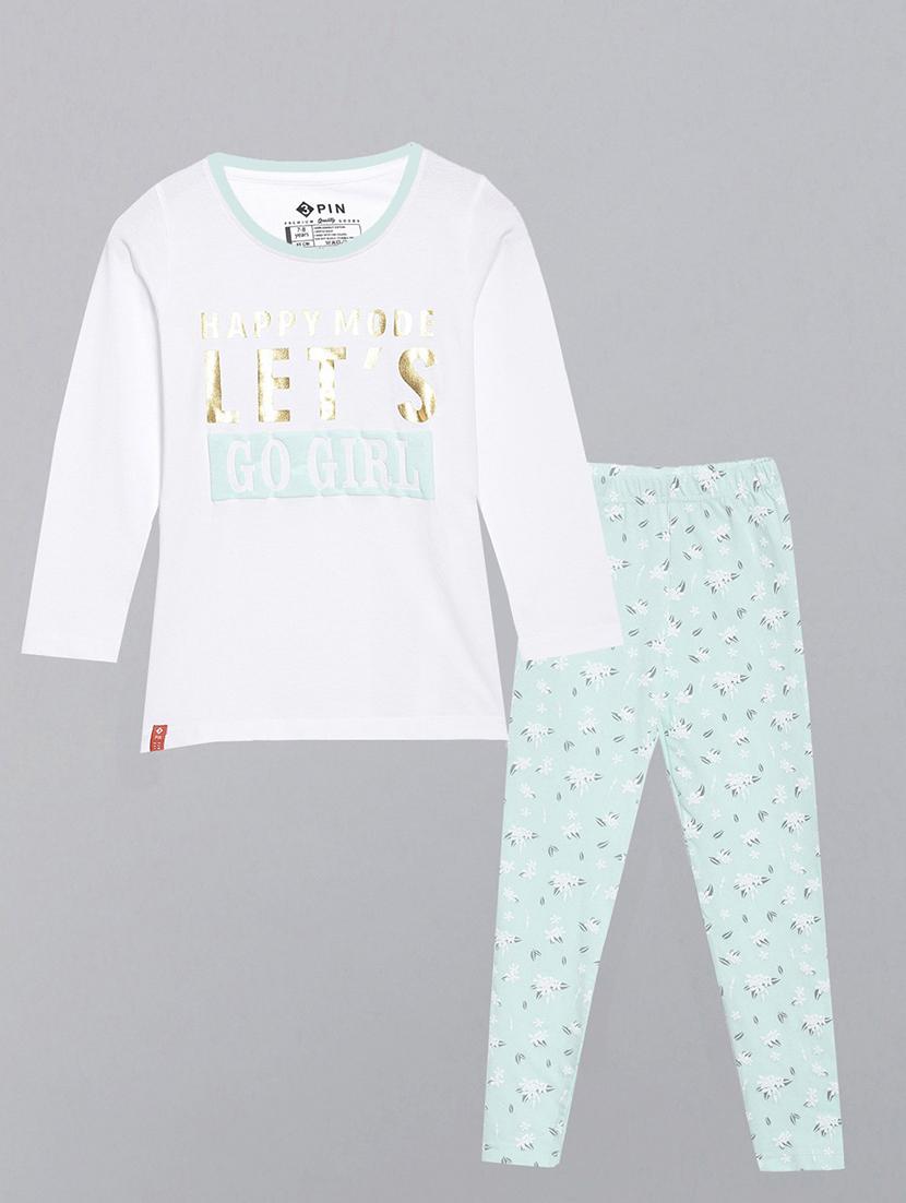 kids round neck printed full length set - 18750951 - Zoom Image - 0