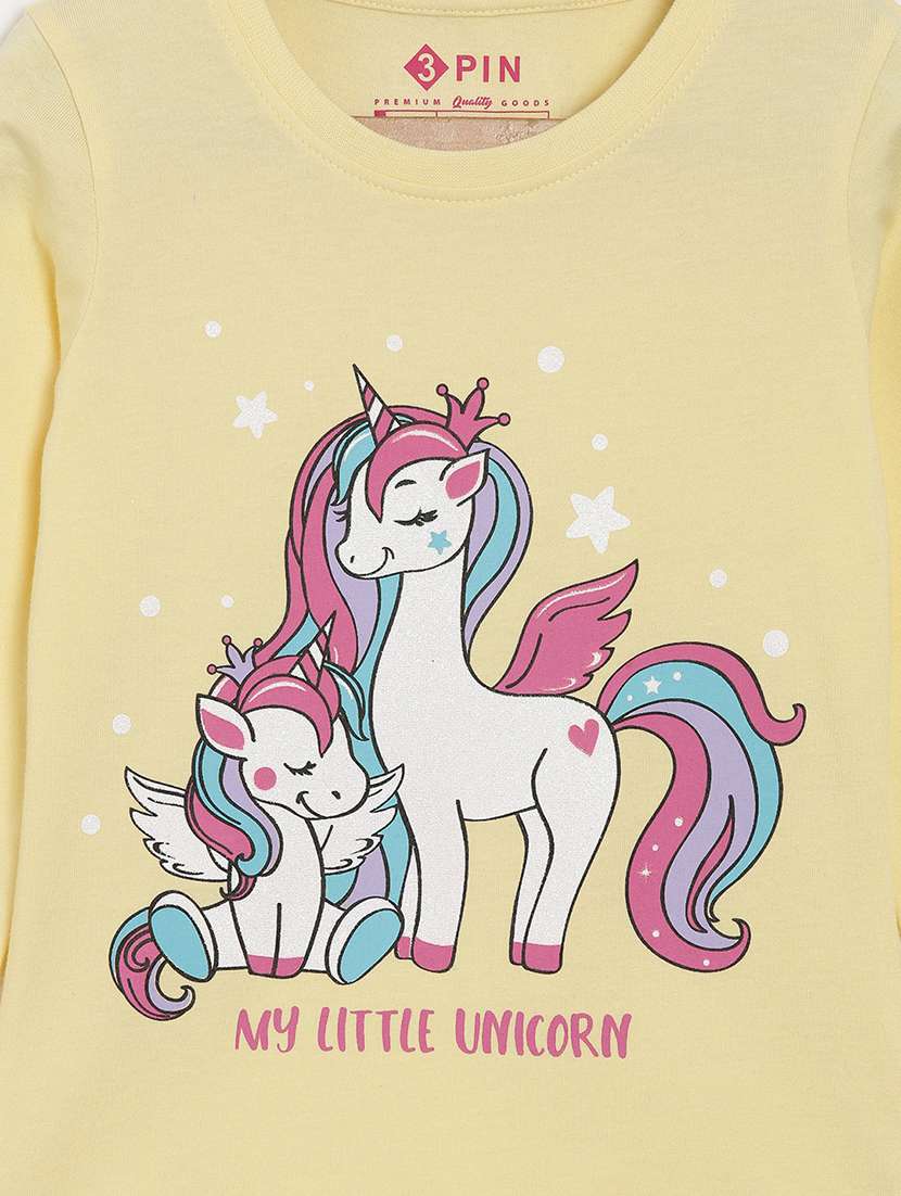 yellow printed round neck t-shirt - 18751023 -  Standard Image - 3