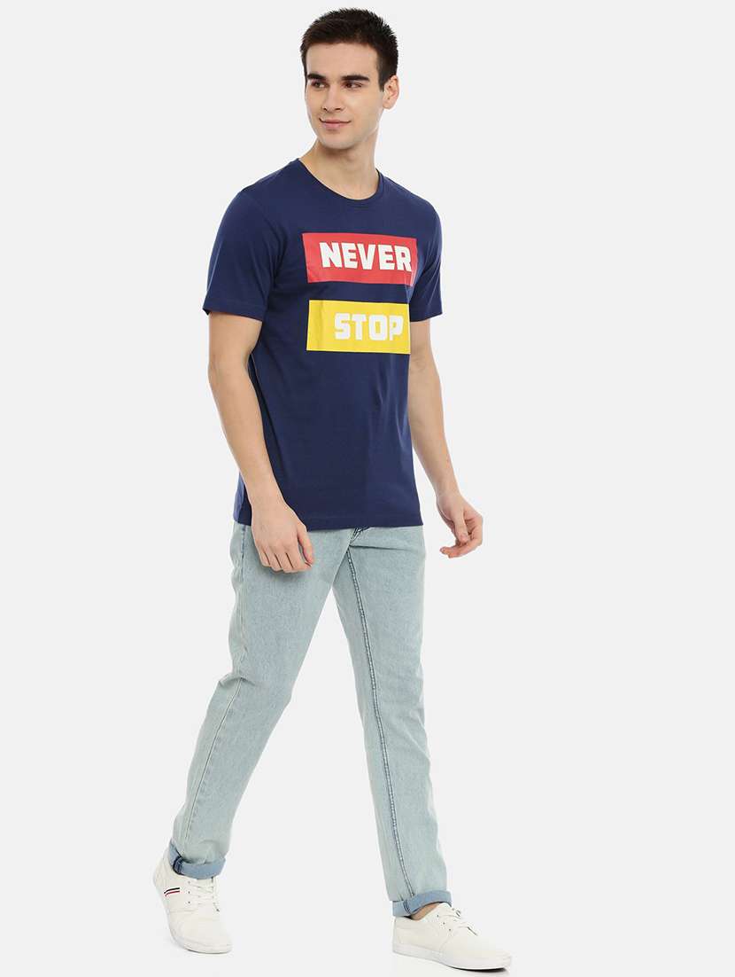 round neck printed regular tee - 18751051 - Standard Image - 3