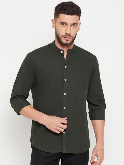 mens solid casual shirt - 18751069 - Standard Image - 0