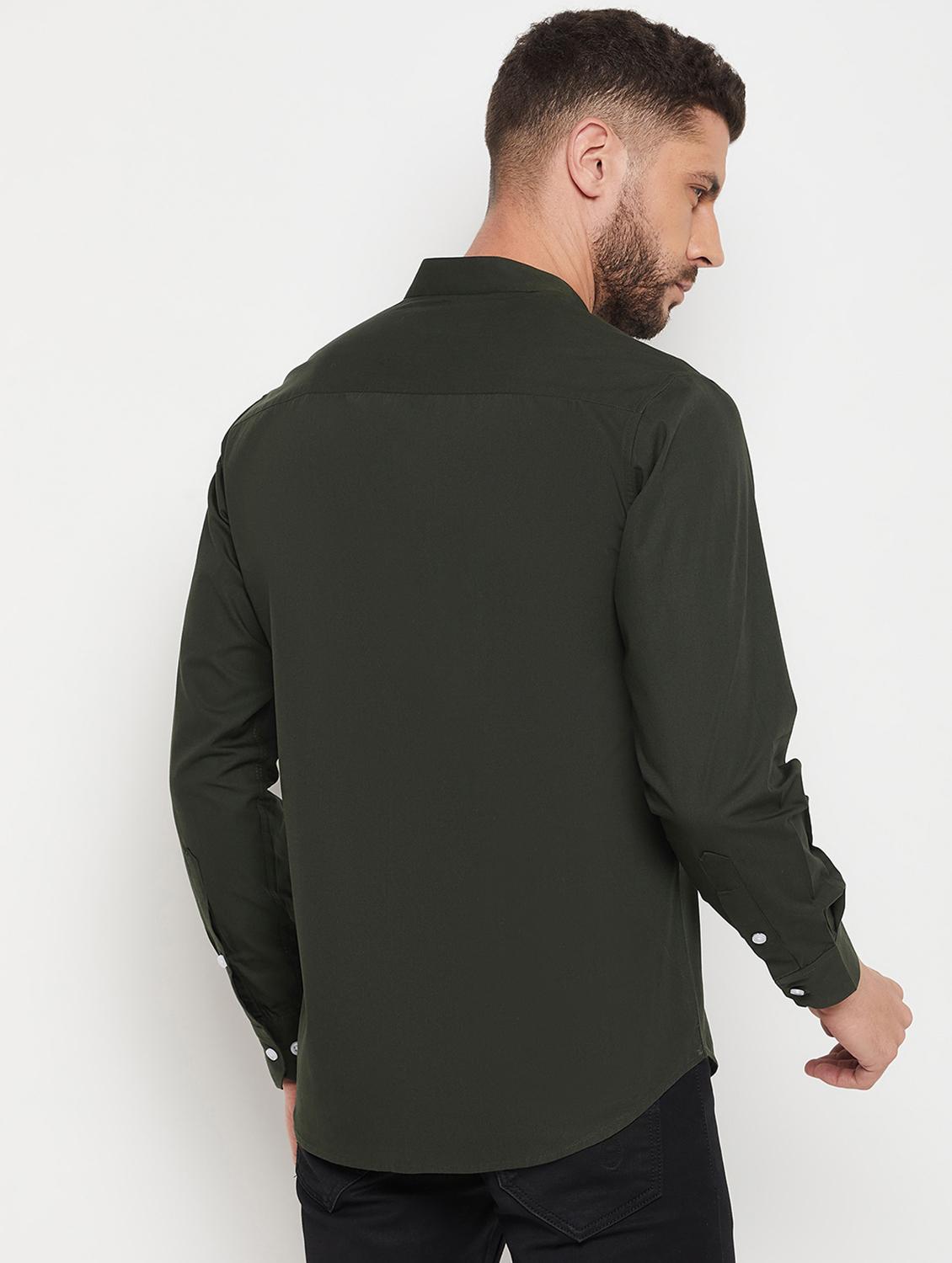 mens solid casual shirt - 18751069 - Standard Image - 3