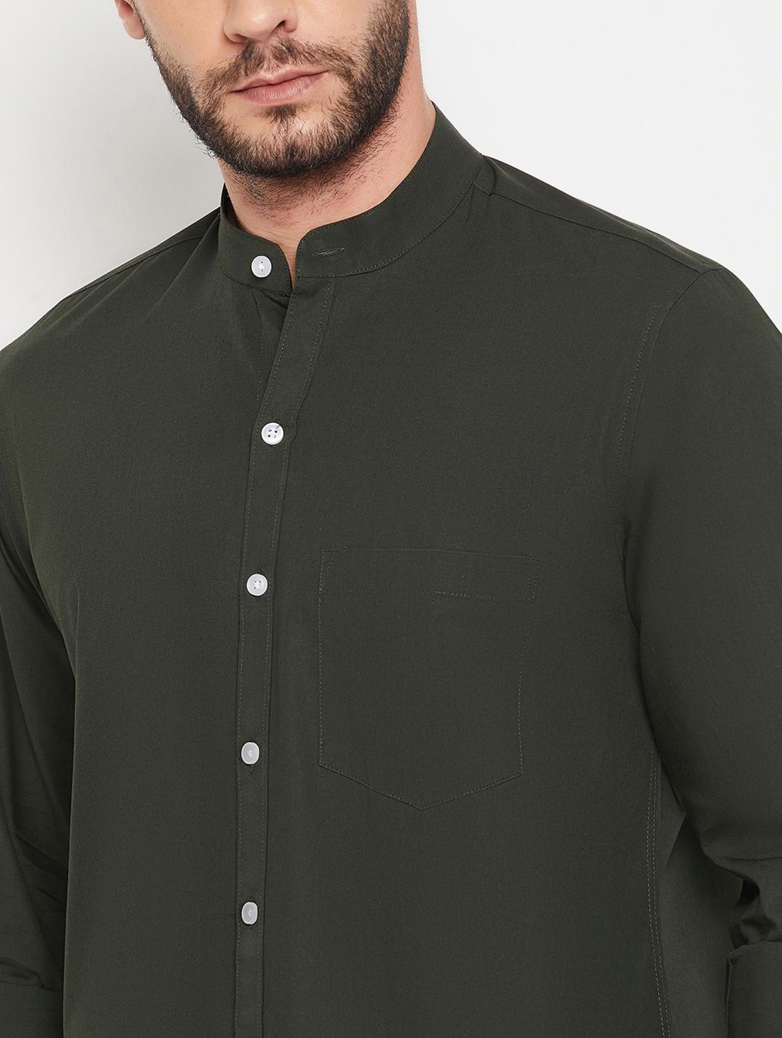 mens solid casual shirt - 18751069 - Standard Image - 5