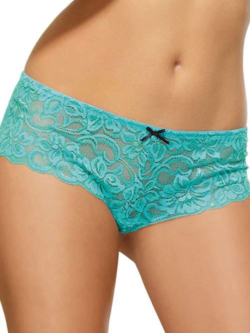 sea green lace bikini panty - 18752865 - Standard Image - 0