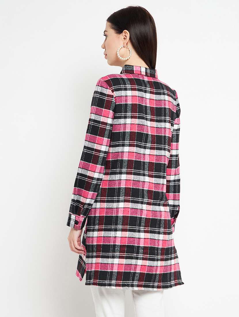 roll up sleeved tie & dye long shirt - 18753115 - Standard Image - 3