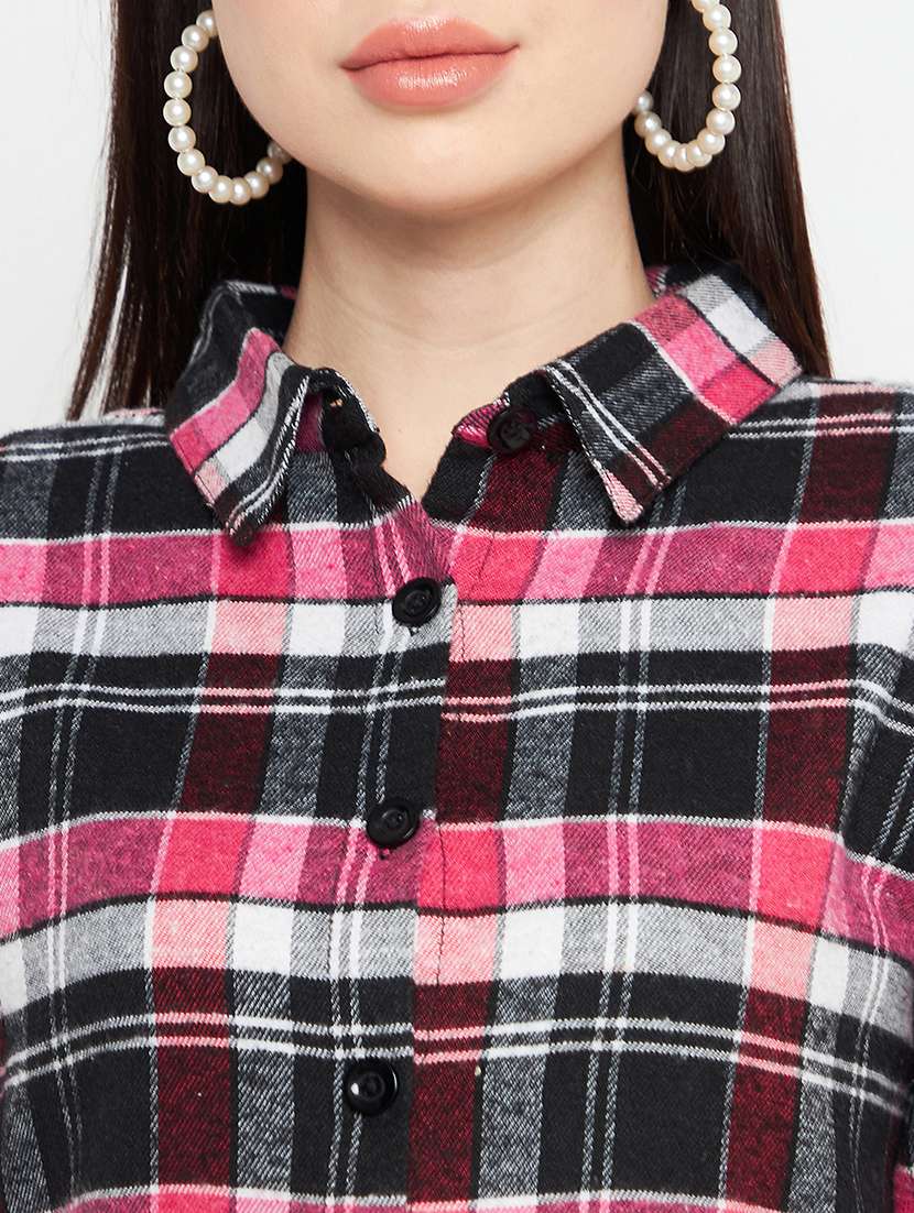 roll up sleeved tie & dye long shirt - 18753115 - Standard Image - 5