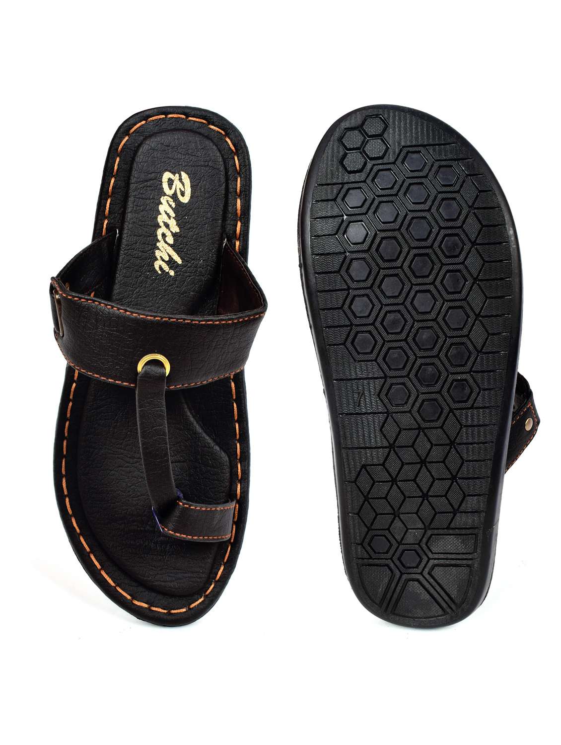 black slip on sandal - 18754311 -  Standard Image - 3