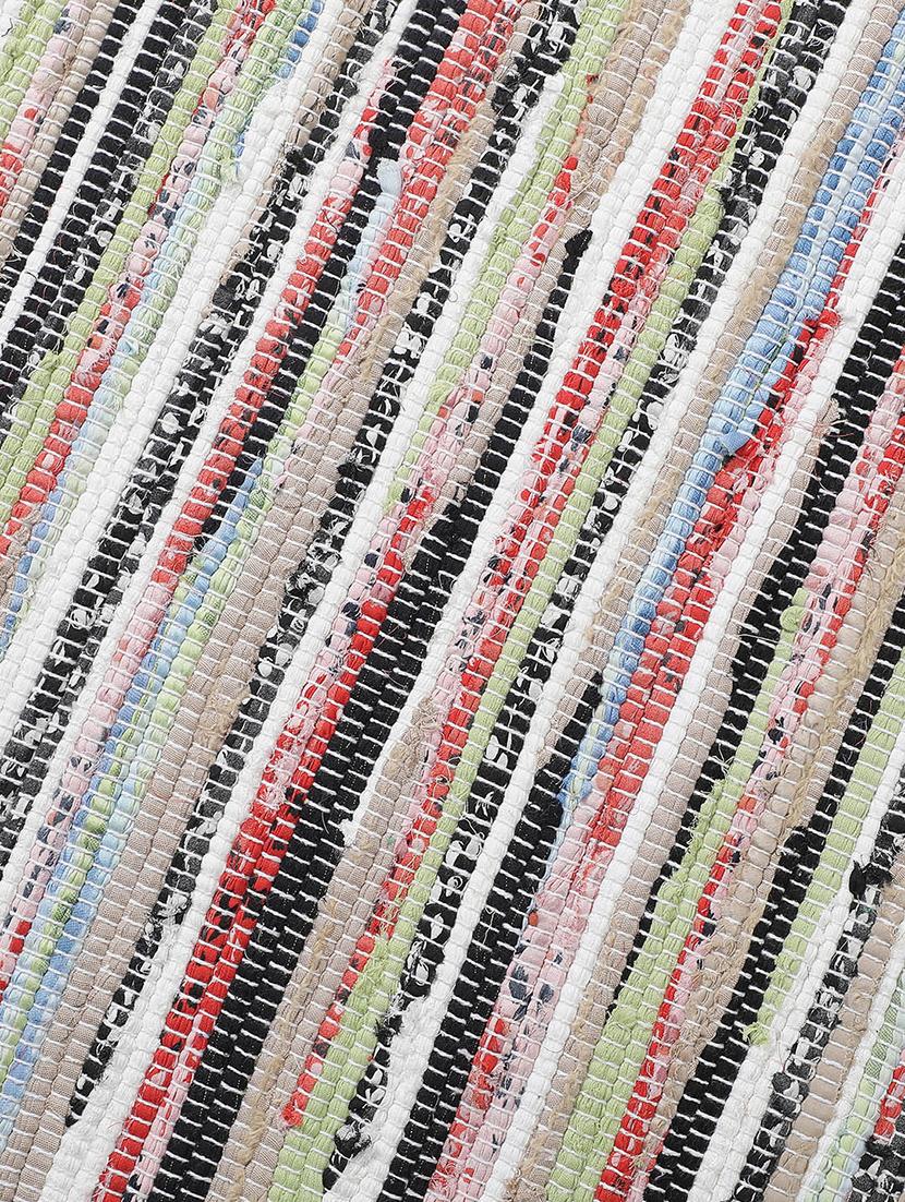 mutihued rectangle shape cotton rug - 18757369 - Standard Image - 5