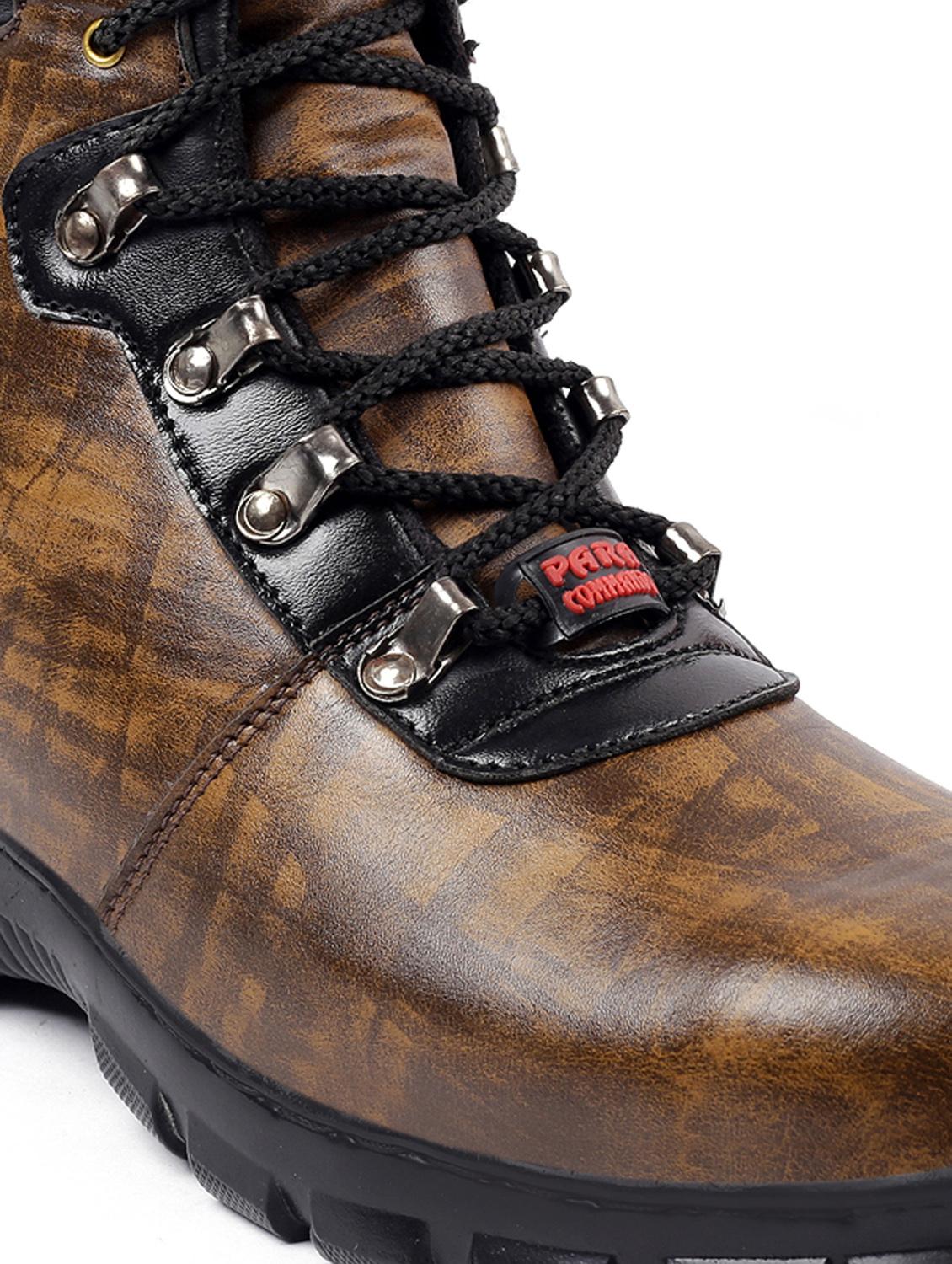 brown pvc lace up shoes - 18757705 - Standard Image - 5
