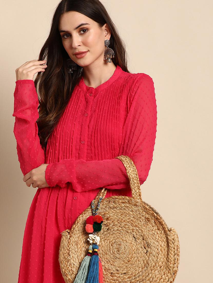 women's front slit kurta - 18757972 - Standard Image - 3