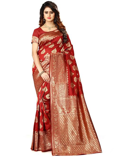 ethnic banarasi saree with blouse - 18758389 -  Standard Image - 0