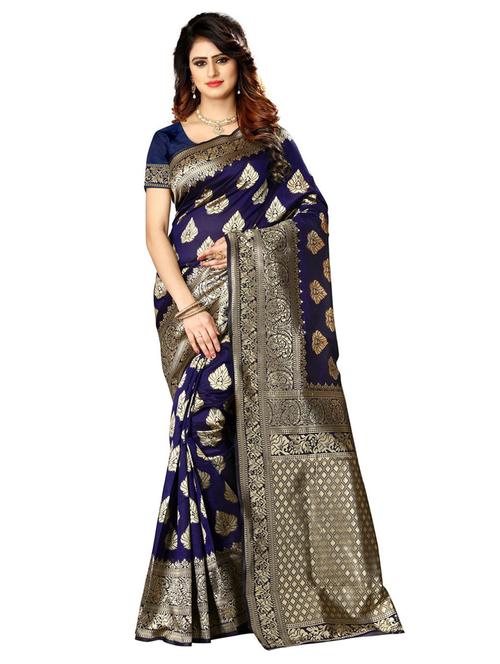 ethnic banarasi saree with blouse - 18758390 -  Standard Image - 0