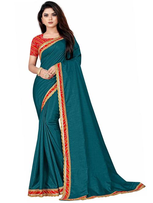 dark green bandhani saree - 18758499 -  Standard Image - 0
