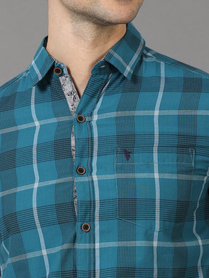 long sleeved checkered casual shirt - 18758747 - Standard Image - 5