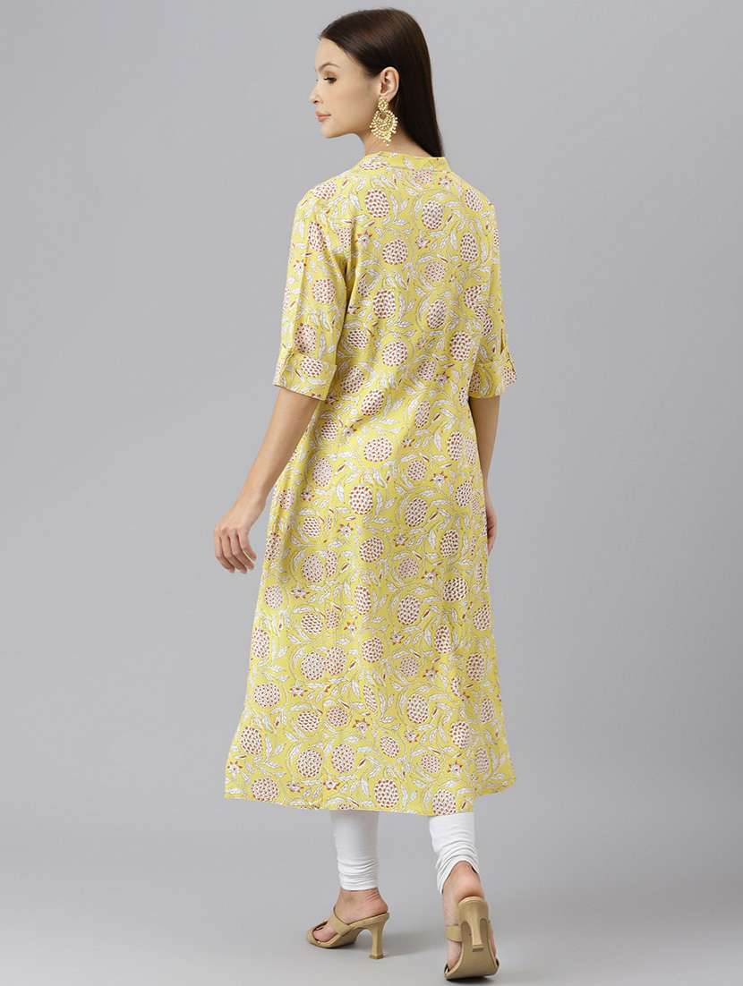 women's front slit kurta - 18758801 -  Standard Image - 3