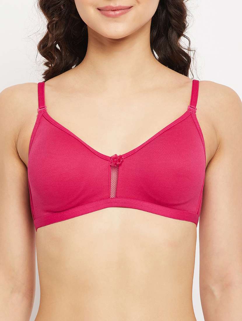 red cotton regular bra - 18758821 -  Standard Image - 5