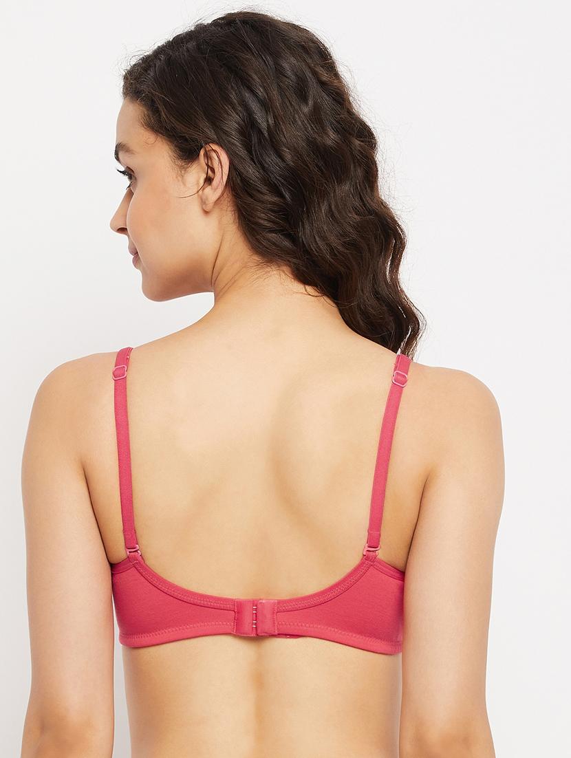 red cotton regular bra - 18758827 - Standard Image - 3