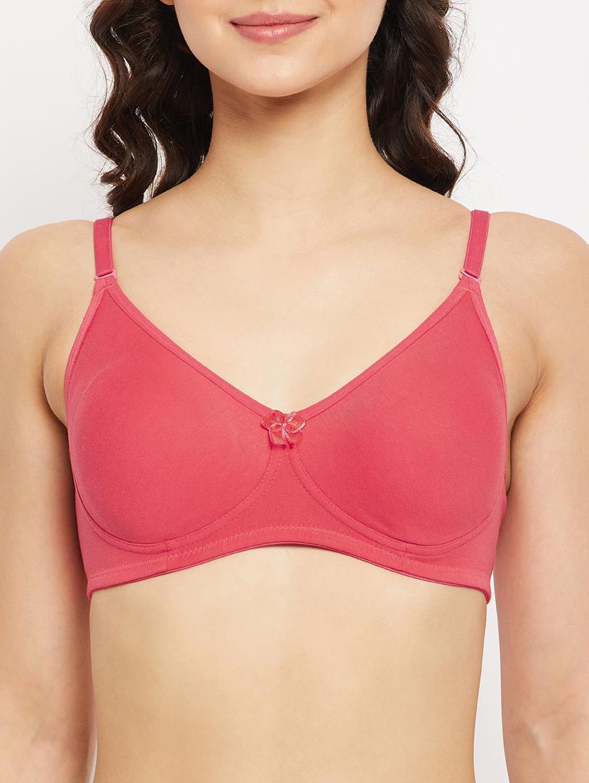 red cotton regular bra - 18758827 - Standard Image - 5