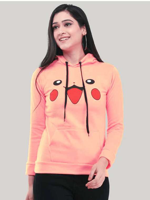 hooded neck graphic sweatshirt - 18760572 - Zoom Image - 0