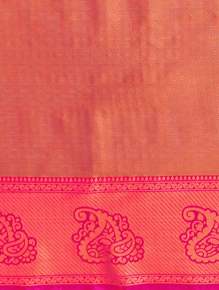 light green art silk kanjivaram saree with blouse - 18762254 - Standard Image - 5