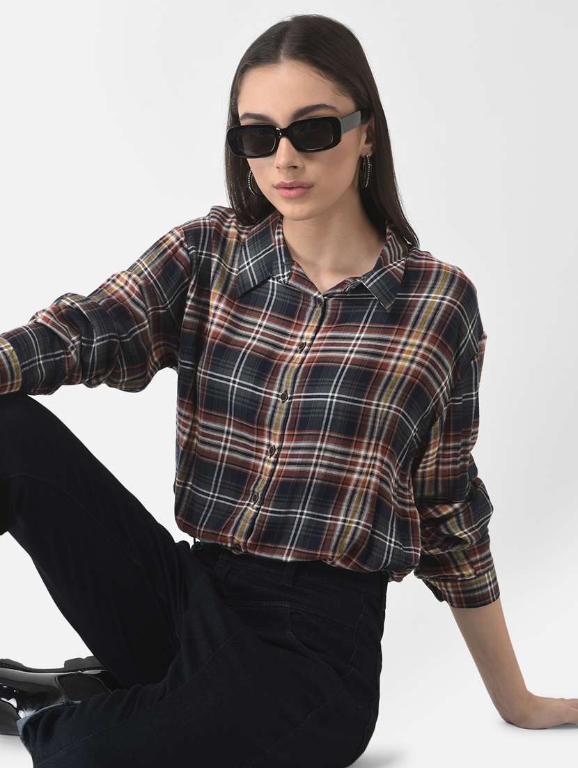 multi colored viscose crop top - 18765060 -  Standard Image - 3