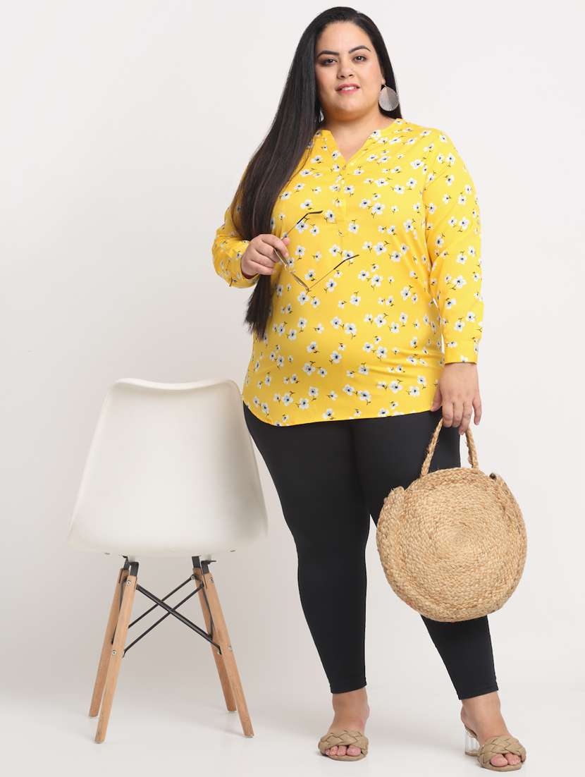 women's straight mandarin neck top - 18765155 -  Standard Image - 3