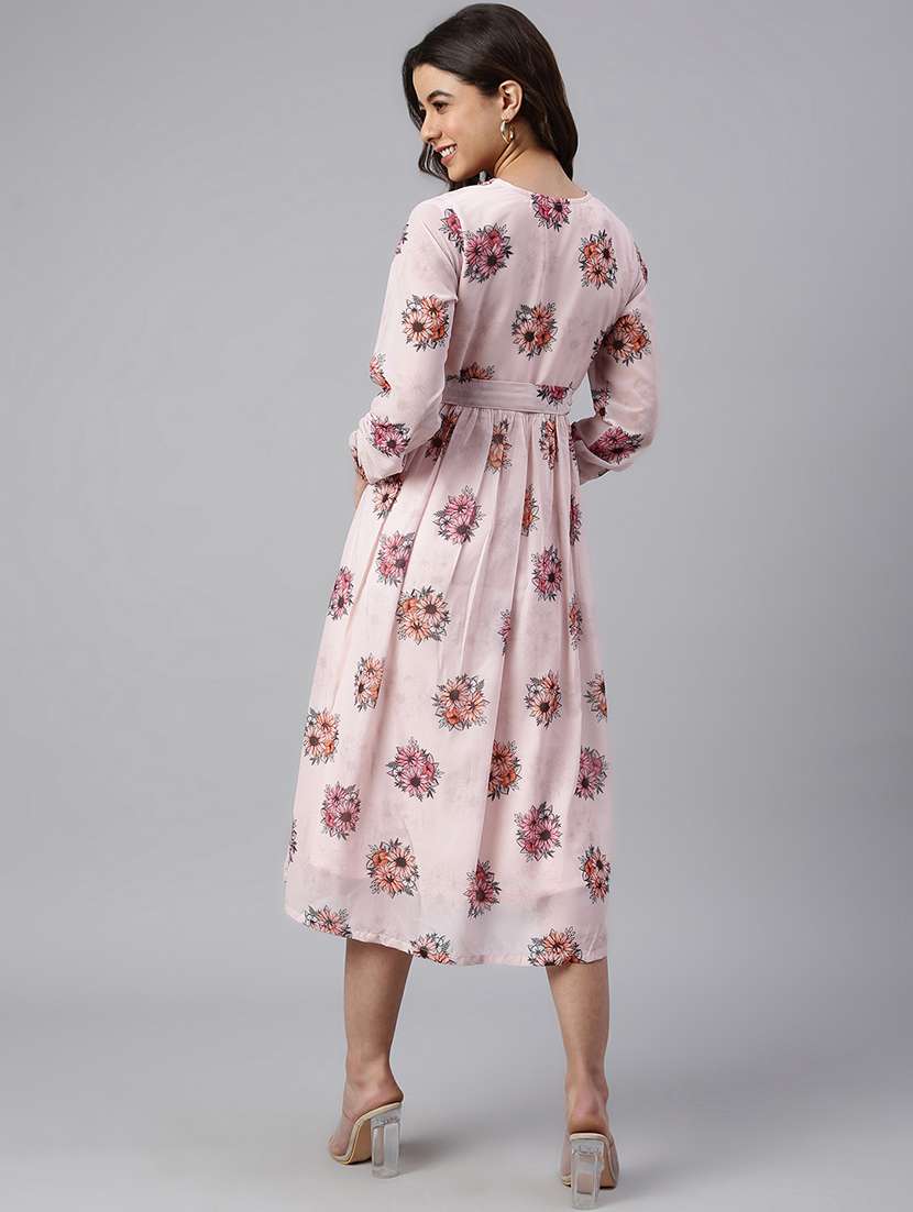 Women's Fit & Flare Floral Dress - 18765315 -  Standard Image - 3