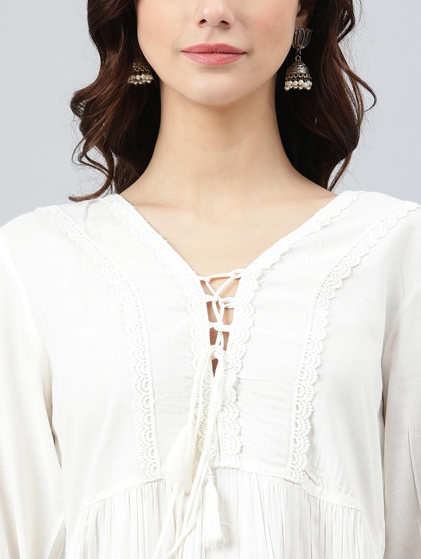 women's peplum v neck top - 18765562 - Standard Image - 5