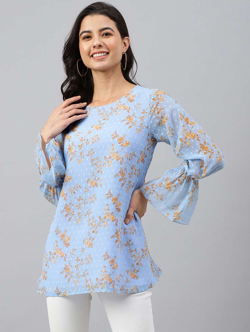 women's straight round neck top - 18765579 - Zoom Image - 0