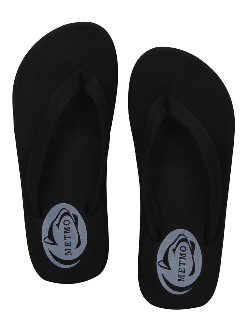 black slip on flip flop - 18765621 - Zoom Image - 0