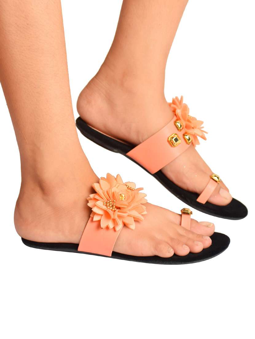 multi colored slip on sandal - 18765806 -  Standard Image - 3