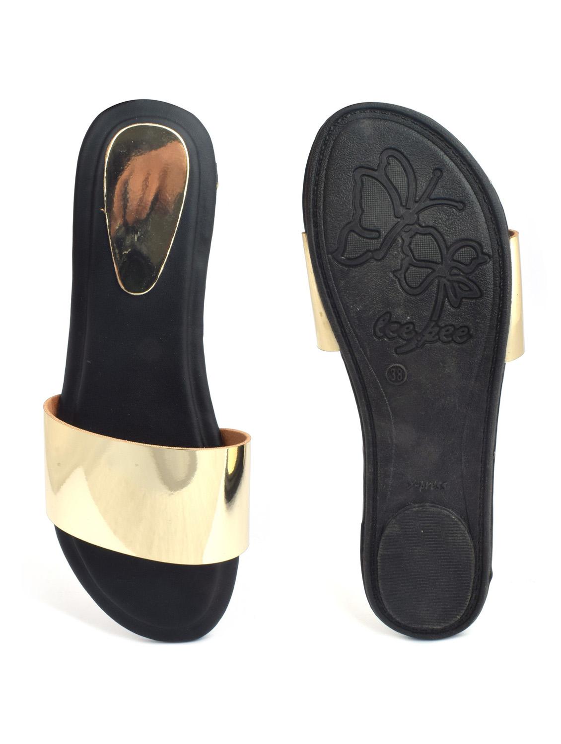 copper slip on sandal - 18765816 - Standard Image - 3