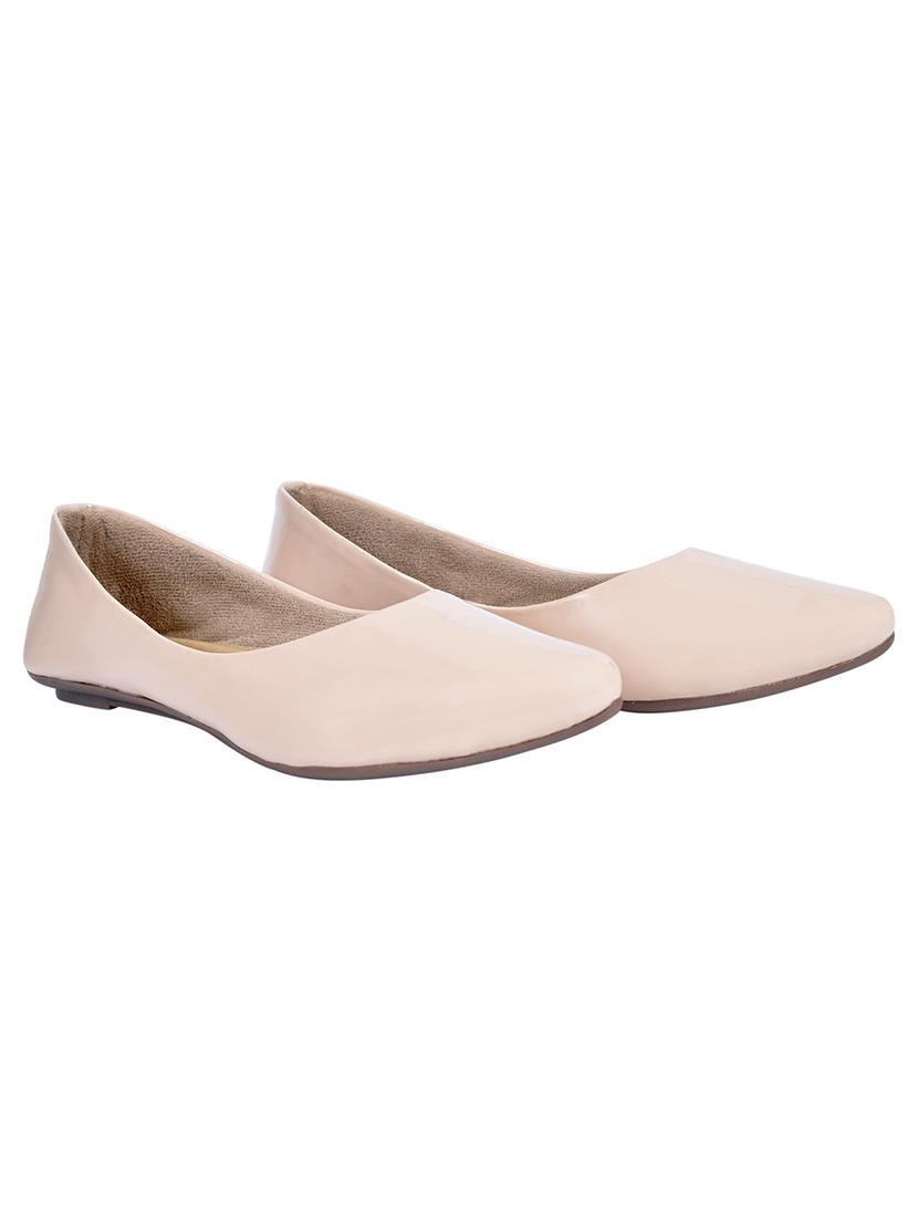 beige slip on ballerina