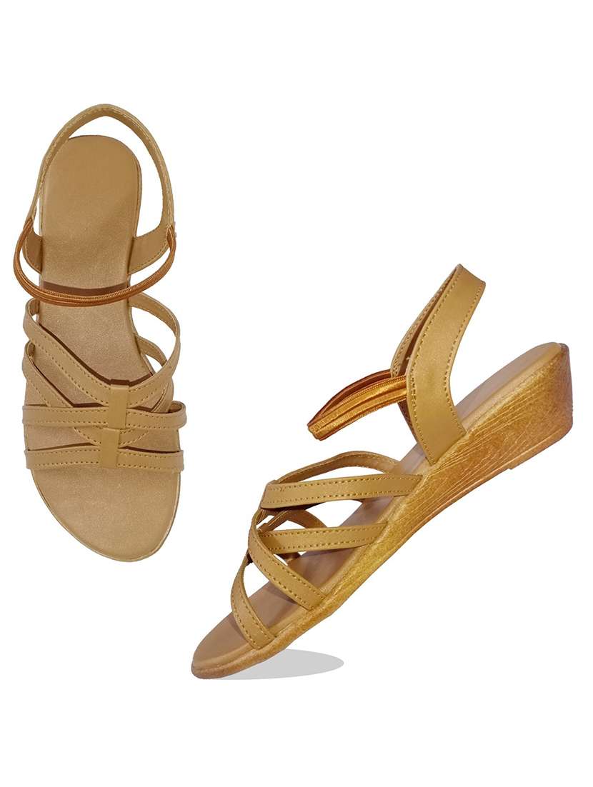 Beige Slip On Sandal