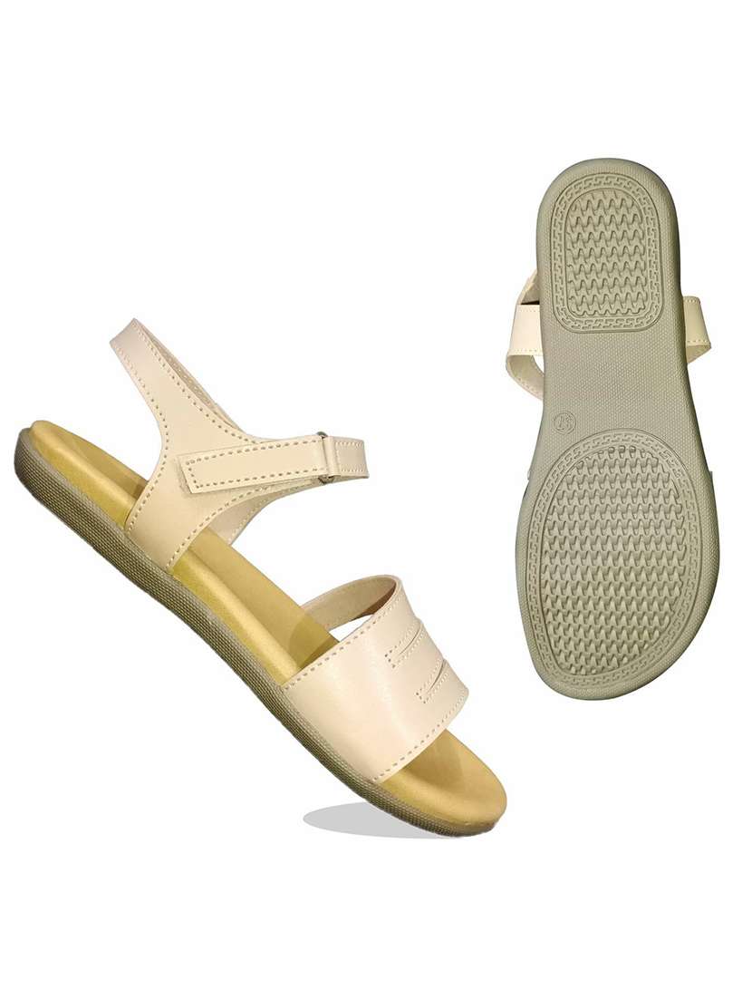 Beige Back Strap Sandal
