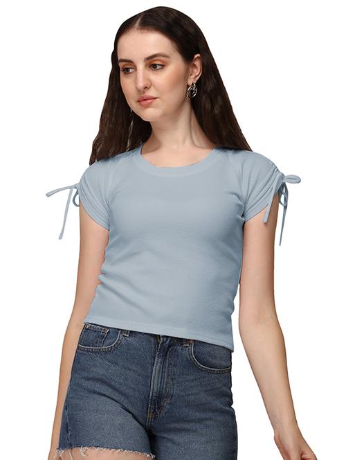grey lycra regular top - 18766294 - Standard Image - 0