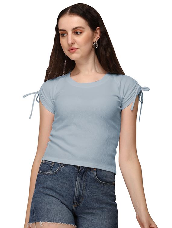 grey lycra regular top - 18766294 - Zoom Image - 0