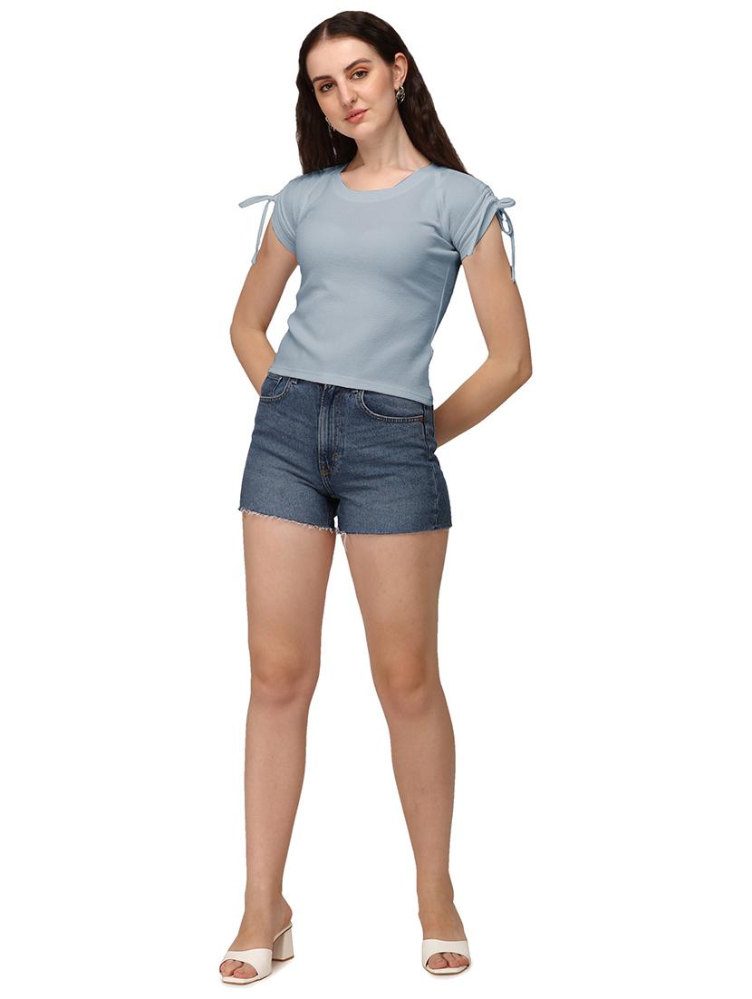 grey lycra regular top - 18766294 - Standard Image - 3
