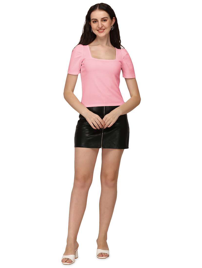 pink lycra regular top - 18766327 - Standard Image - 3