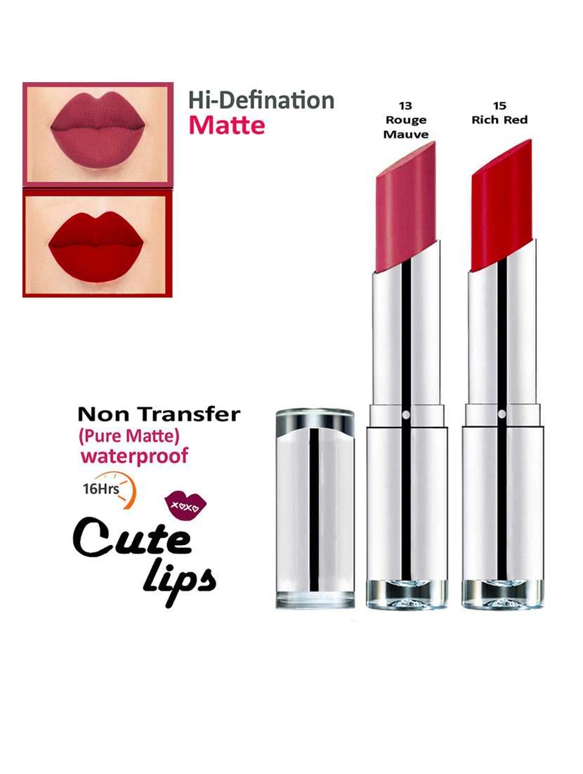 nontransfer matte lipstick combo of 2