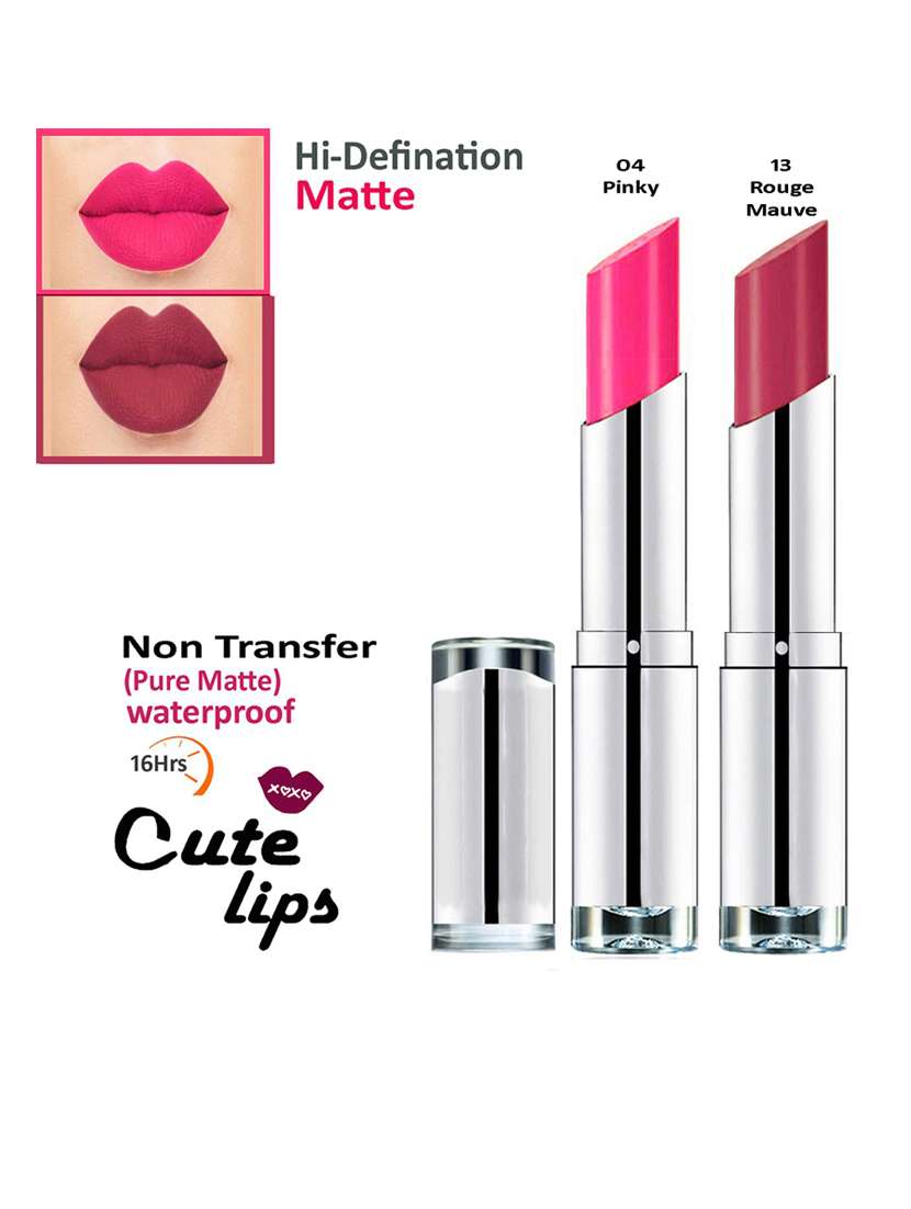 nontransfer matte lipstick combo of 2