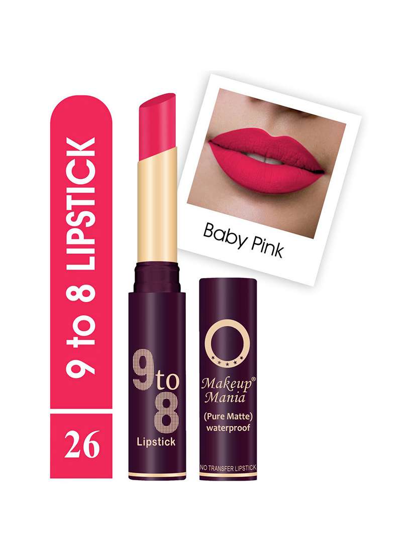 pure matte 9 to 8 long stay waterproof lipstick shade # 26