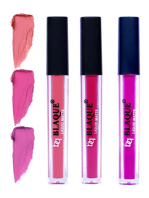 matte liquid lipstick combo of 3 lip color # 107-110-117 - 18767152 -  Standard Image - 0