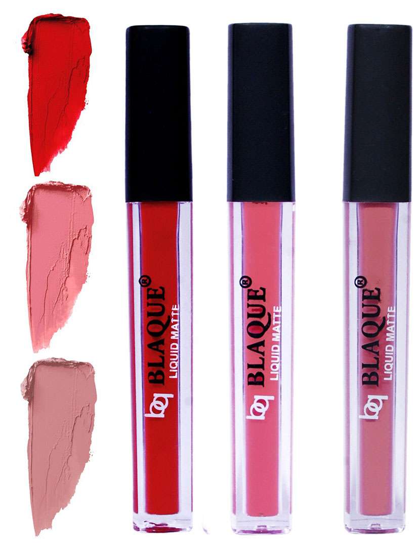 matte liquid lip gloss combo of 3 lipstick # 102-107-116